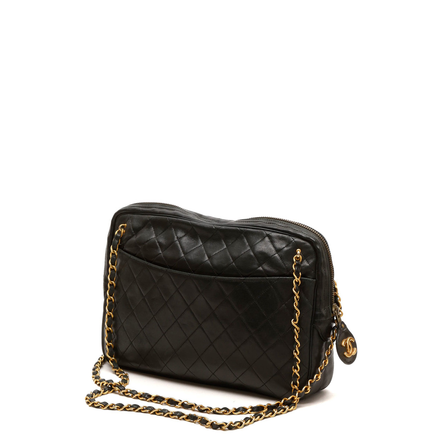 Chanel CC Quilted Messenger Bag