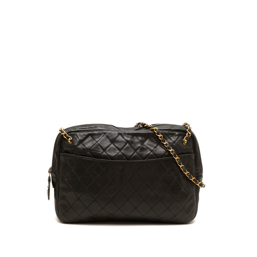 Chanel CC Quilted Messenger Bag