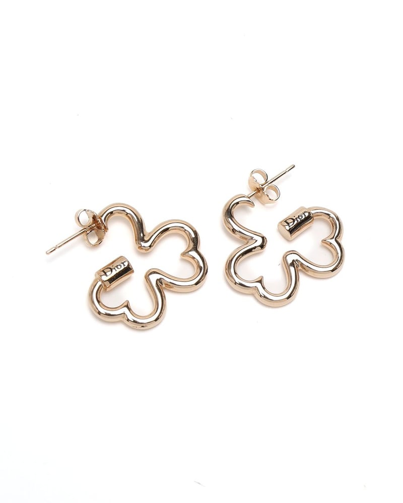 Christian Dior Clover Earrings