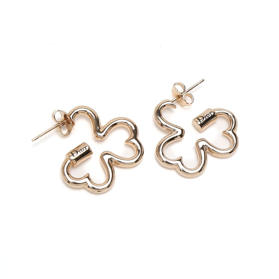 Christian Dior Clover Earrings