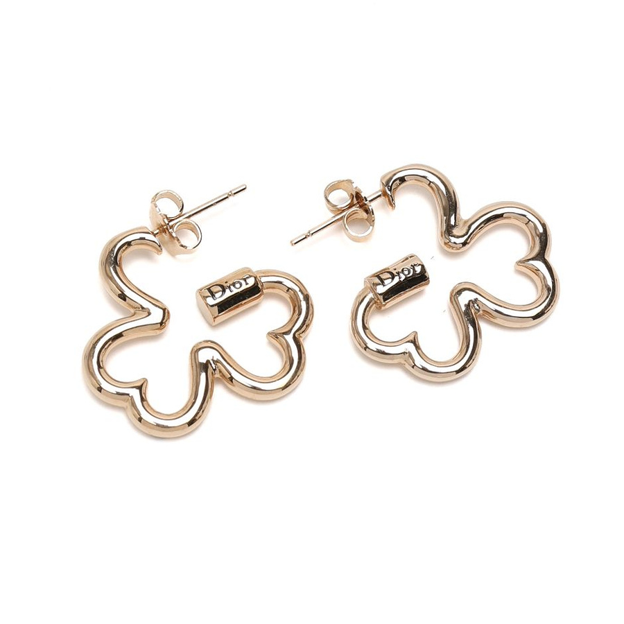Christian Dior Clover Earrings