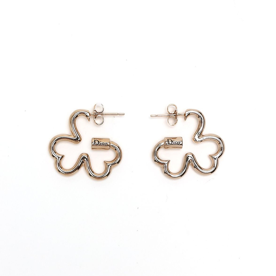 Christian Dior Clover Earrings