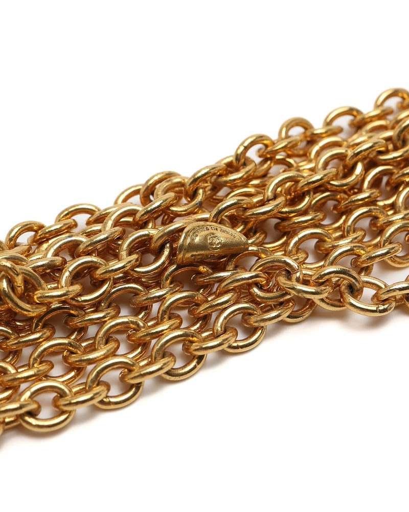 Chanel Multi Chain Flap Bag Charm Choker