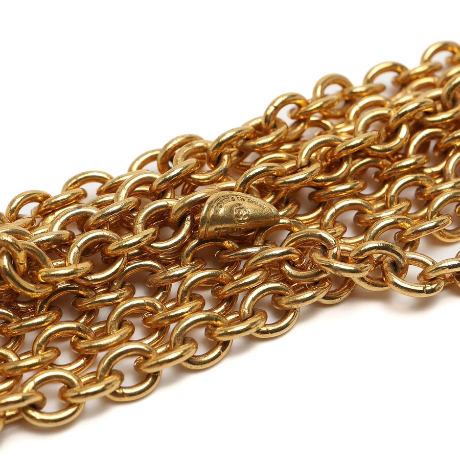 Chanel Multi Chain Flap Bag Charm Choker
