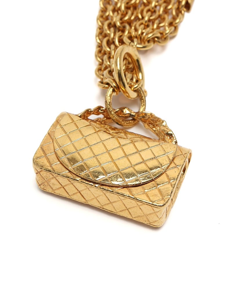 Chanel Multi Chain Flap Bag Charm Choker