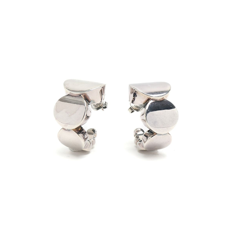 Bottega Veneta Silver Hoop Earrings