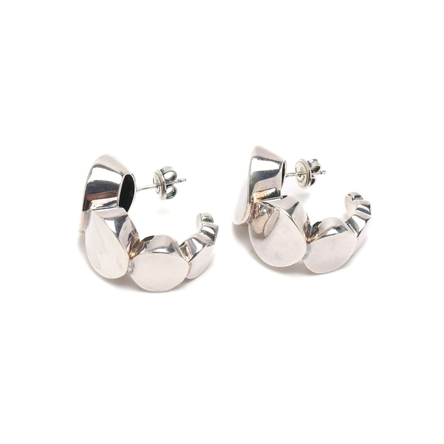 Bottega Veneta Silver Hoop Earrings