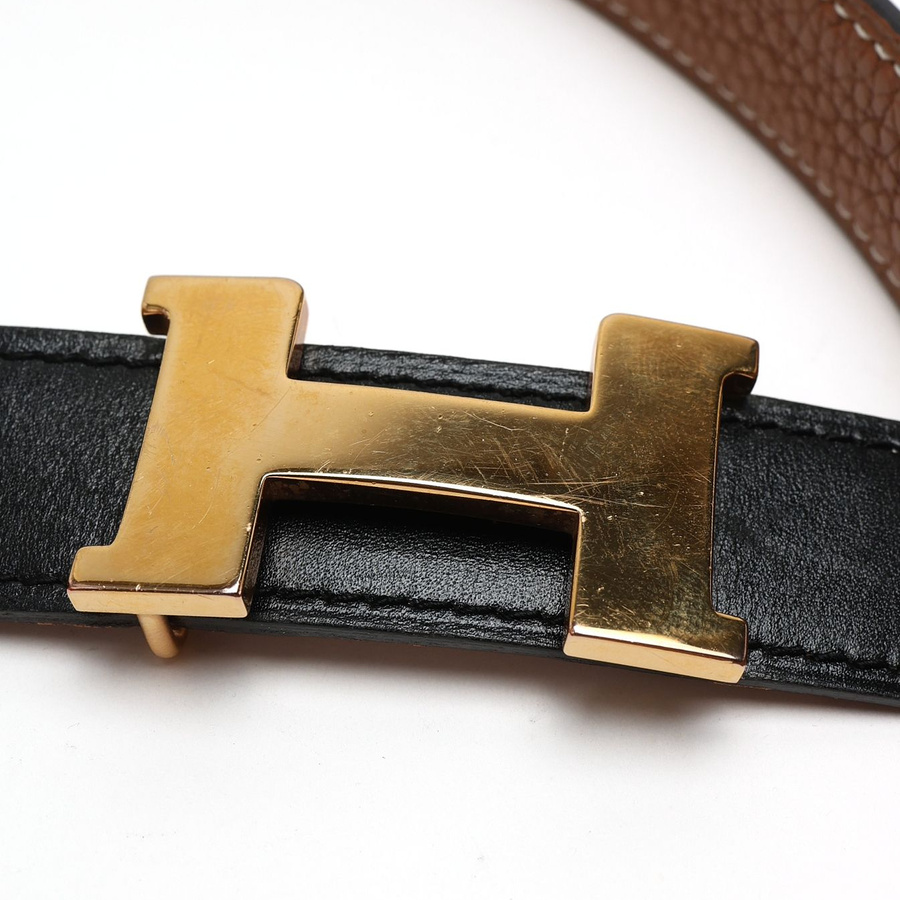 Hermès H Reversible Belt, Size 75