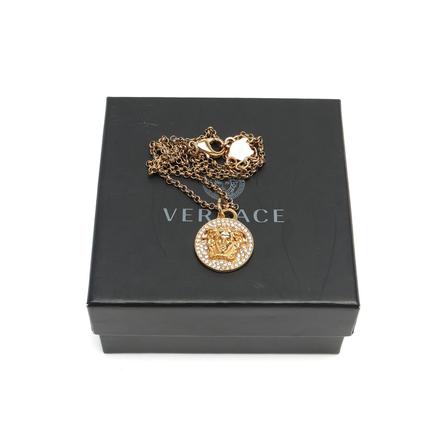 VERSACE Medusa Rhinestone Necklace