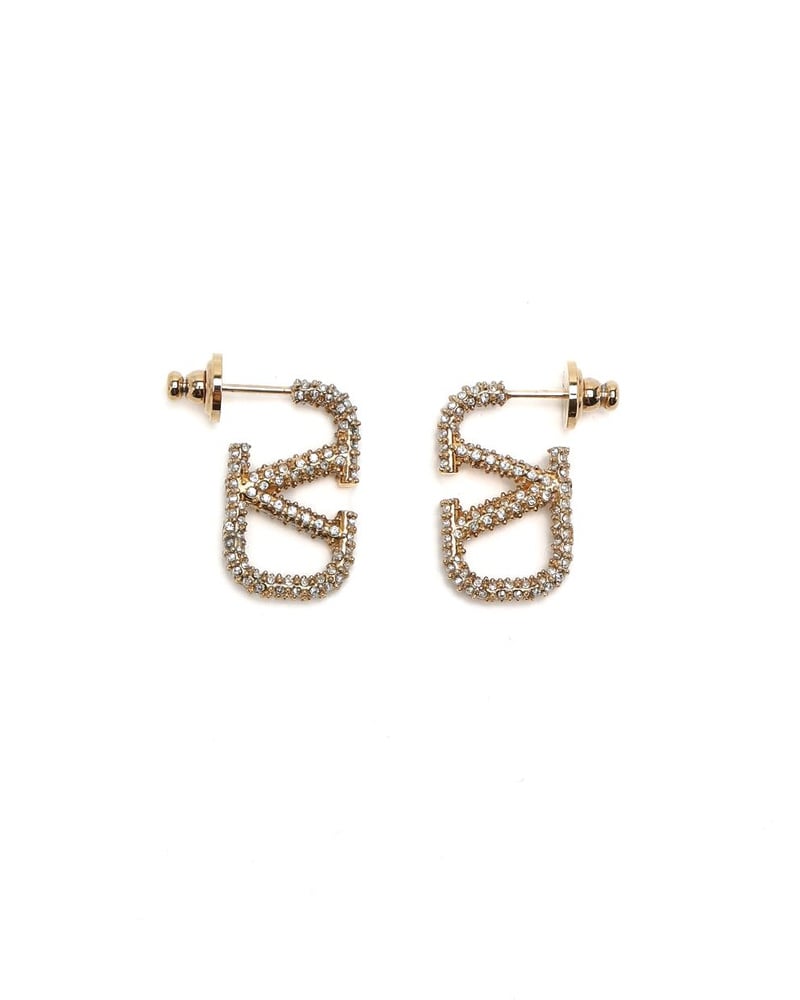 Valentino VLogo Crystal Earrings