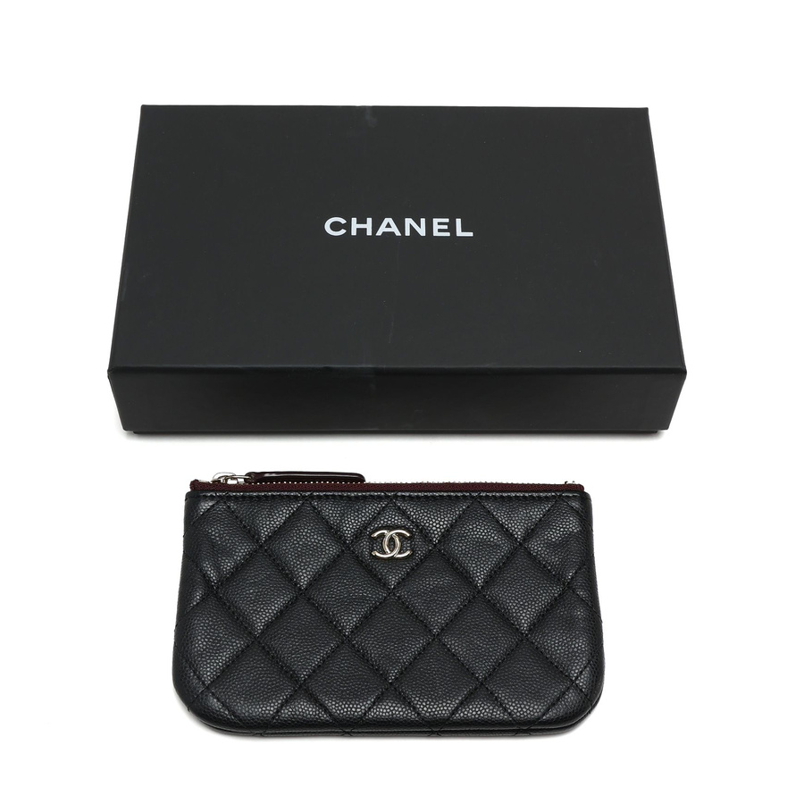 Chanel Coco Mark Caviar Mini Pouch