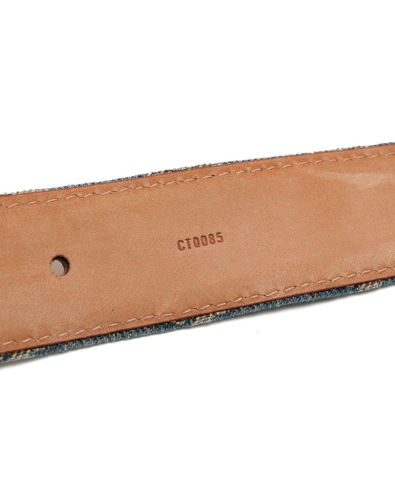 Louis Vuitton Monogram Denim Belt, Size 80
