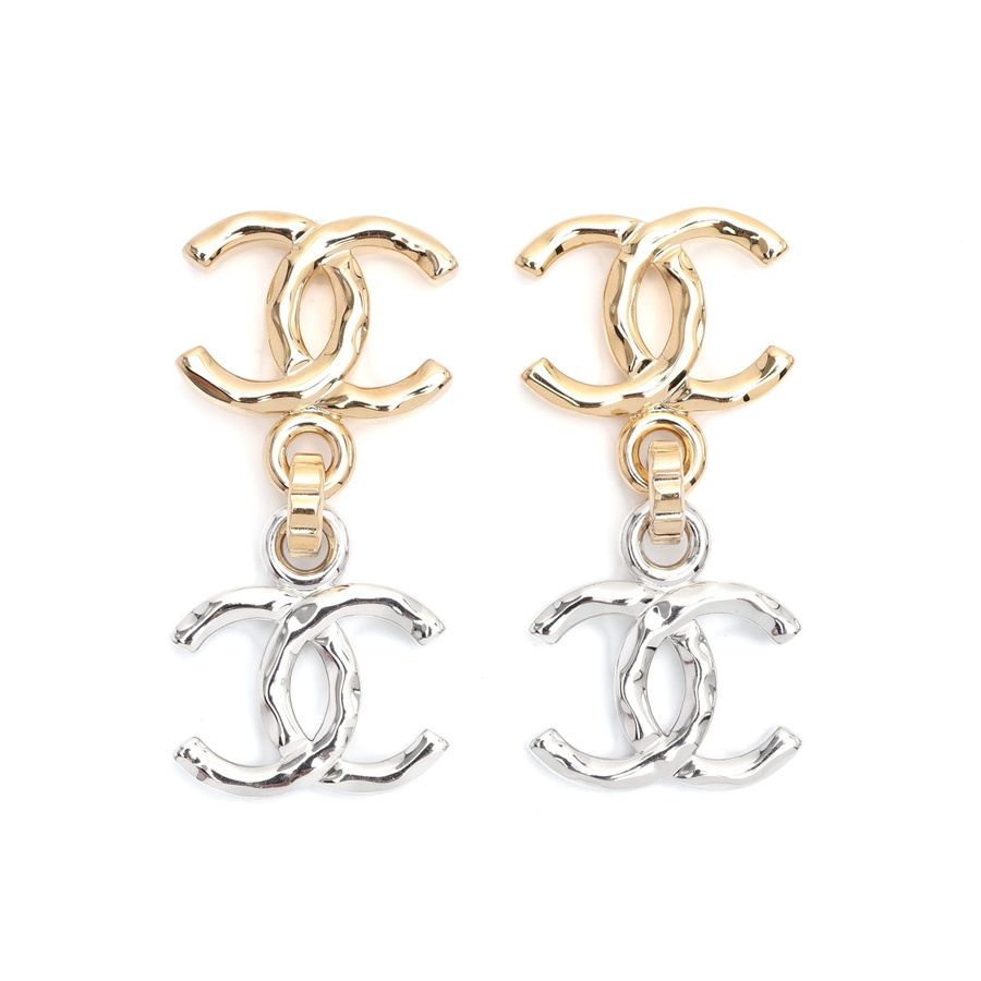 Chanel Coco Mark Dangling Earrings