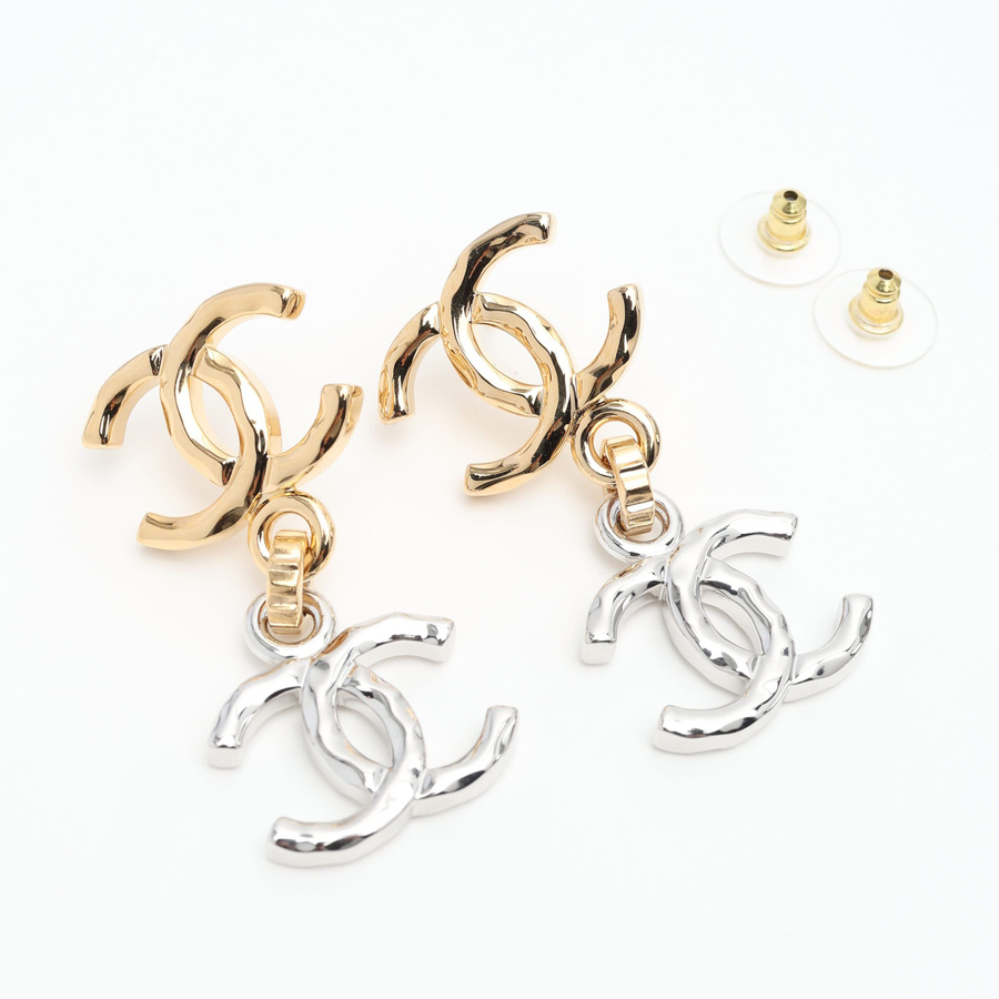 Chanel Coco Mark Dangling Earrings
