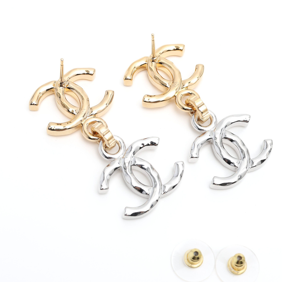 Chanel Coco Mark Dangling Earrings