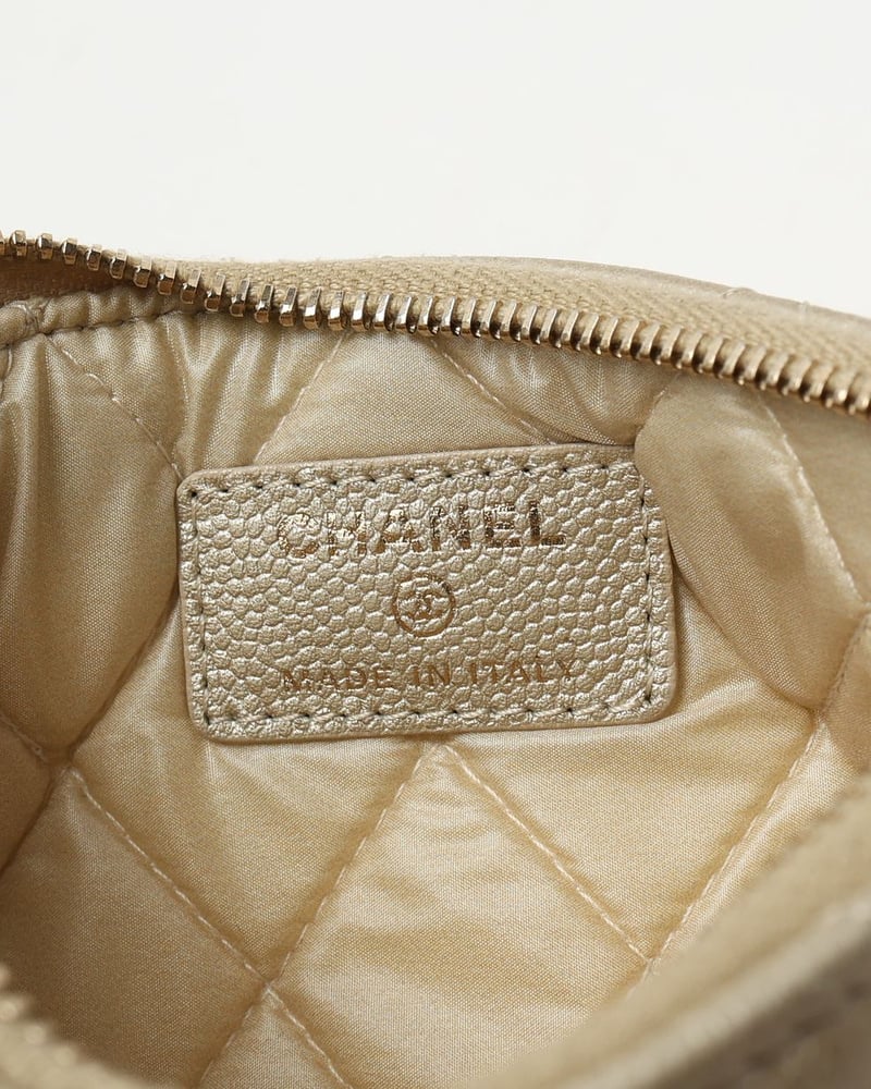 Chanel Coco Mark Caviar Pouch