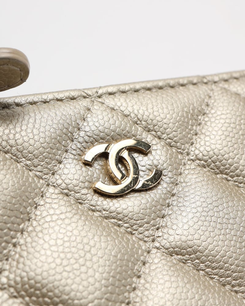 Chanel Coco Mark Caviar Pouch