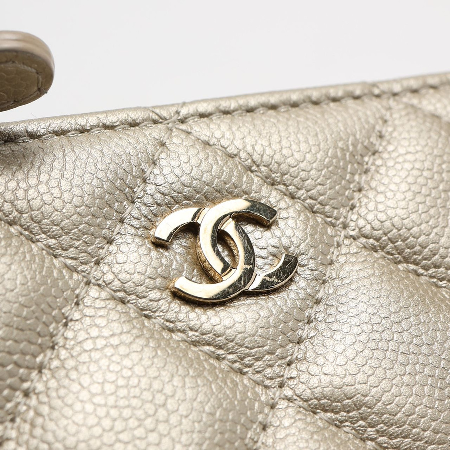 Chanel Coco Mark Caviar Pouch