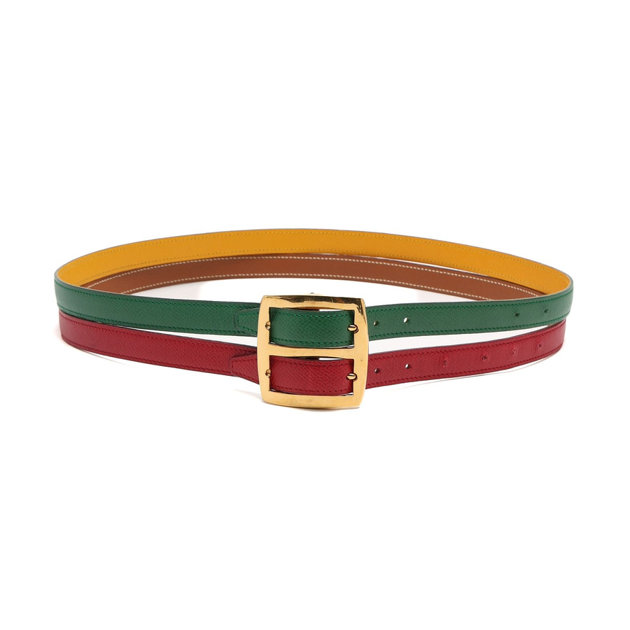 Hermès Double Strap Belt, Size 80