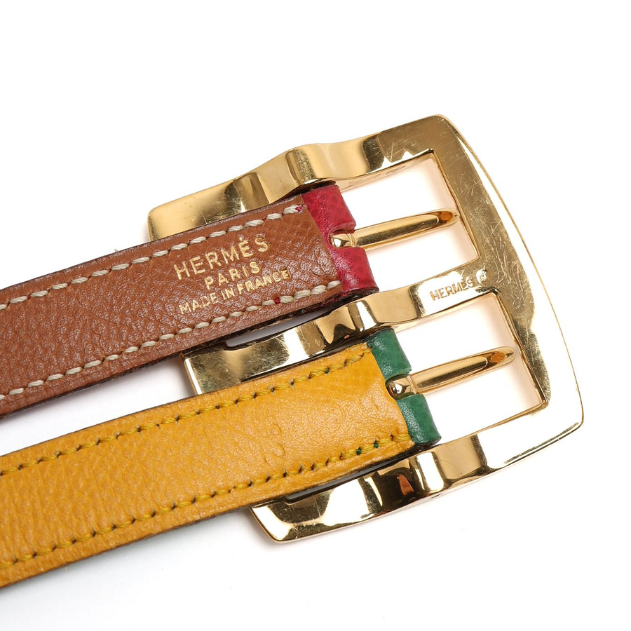 Hermès Double Strap Belt, Size 80