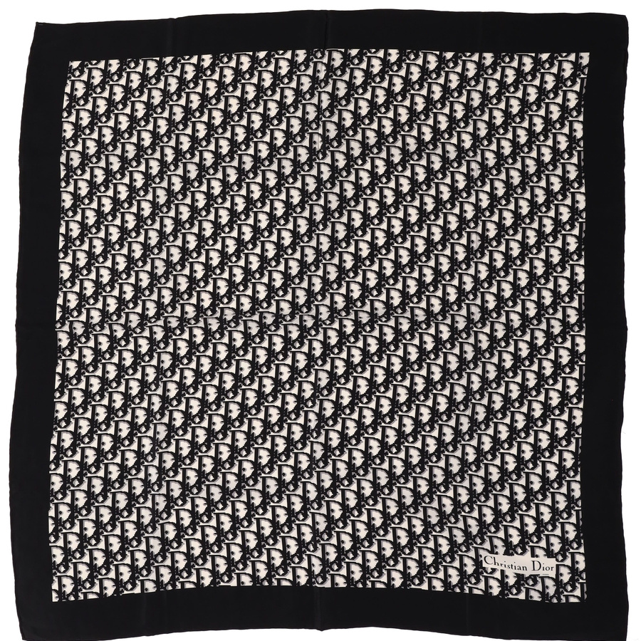 Christian Dior 75 Trotter Silk Scarf