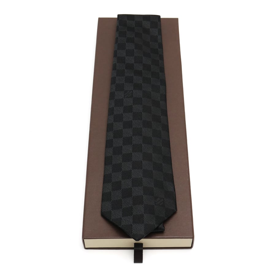 Louis Vuitton Damier Classique Silk Tie
