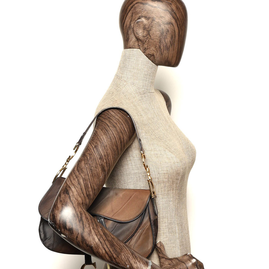 Christian Dior Printed Nylon Double Saddle Bag