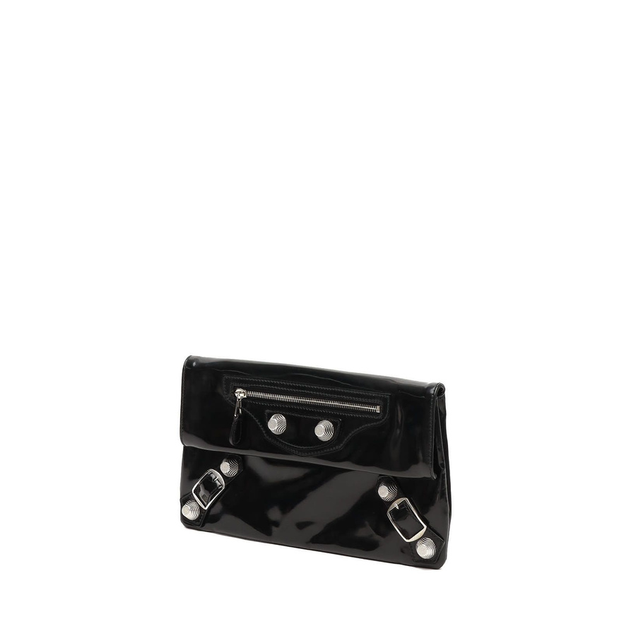 Balenciaga City Envelope Patent Clutch Bag