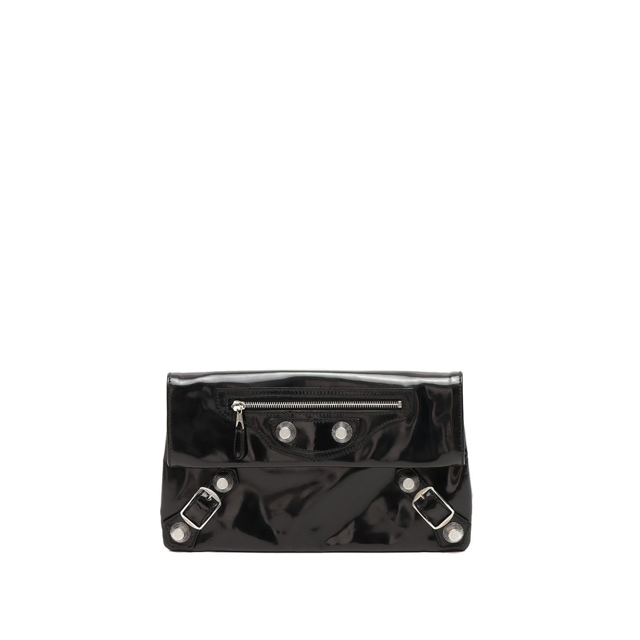 Balenciaga City Envelope Patent Clutch Bag