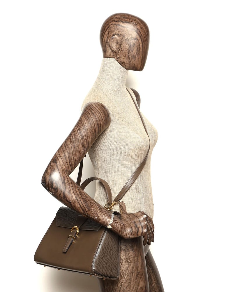Valentino Taupe Top Handle Bag