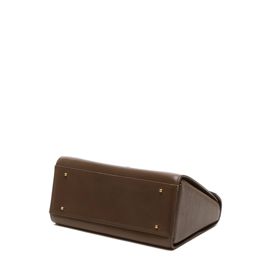 Valentino Taupe Top Handle Bag