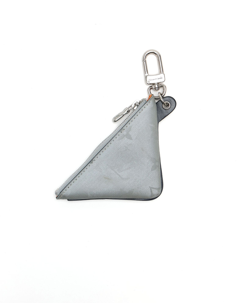 Louis Vuitton Monogram Titanium Triangle Coin Purse