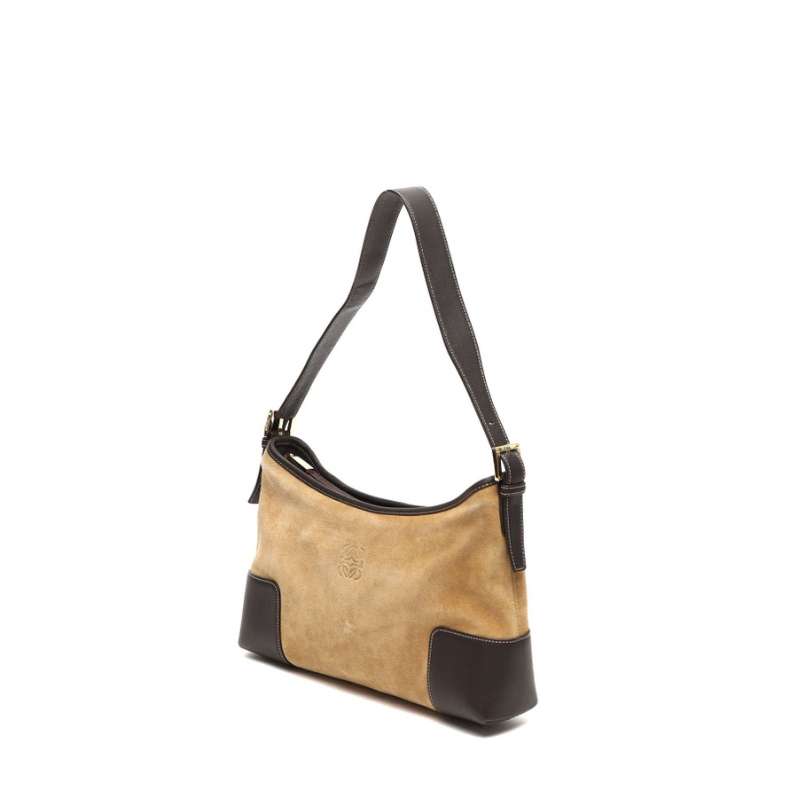 Loewe Suede Anagram Bag