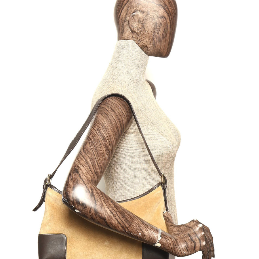 Loewe Suede Anagram Bag