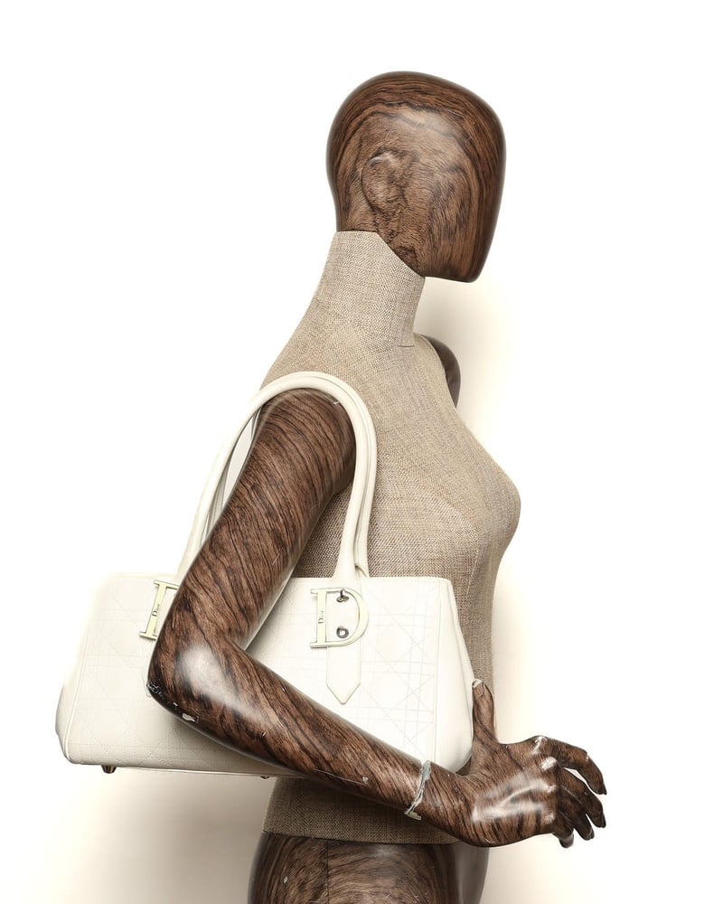 Christian Dior Cannage East West Tote Bag
