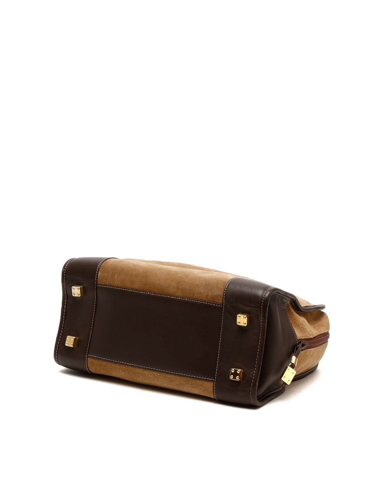 Loewe Amazona Suede Boston Bag