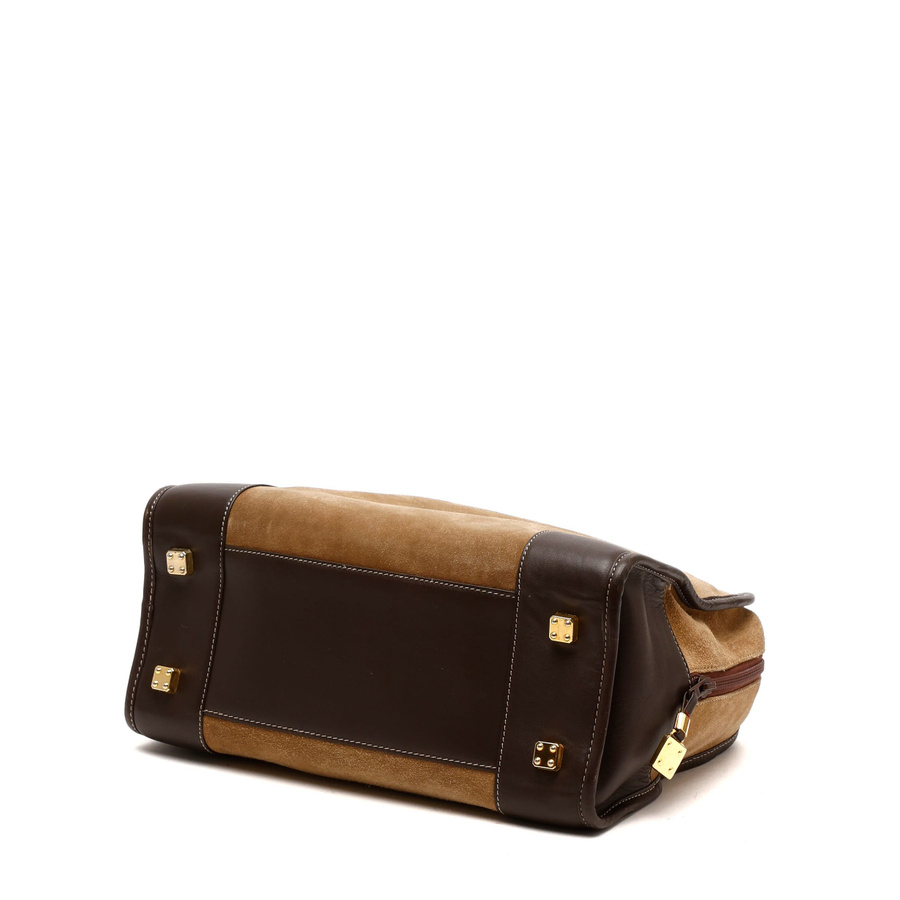 Loewe Amazona Suede Boston Bag