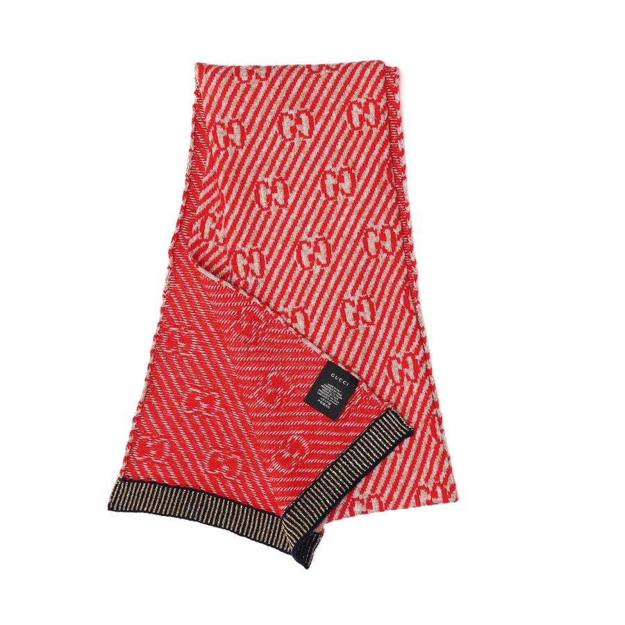 Gucci GG Glitter Wool Scarf