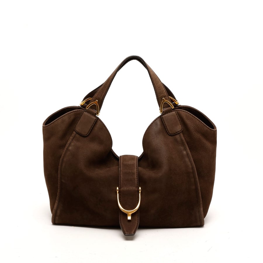 Gucci Soft Suede Stirrup Bag