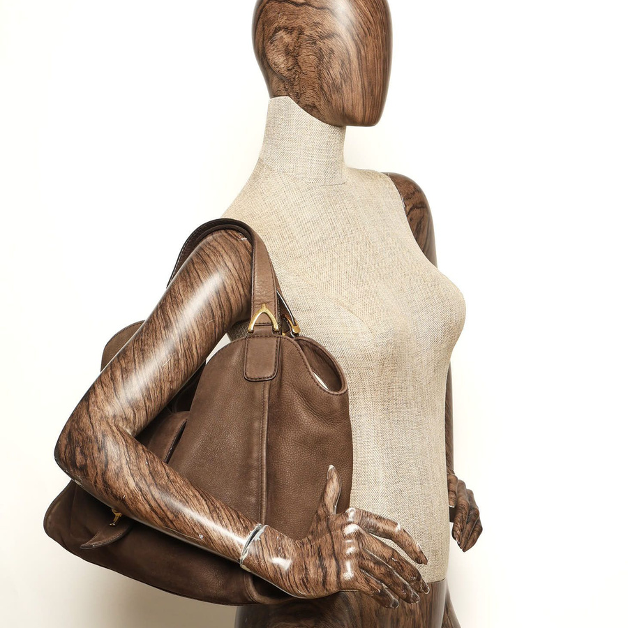 Gucci Soft Suede Stirrup Bag