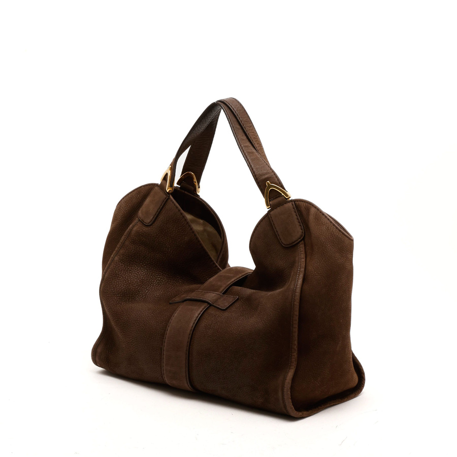 Gucci Soft Suede Stirrup Bag