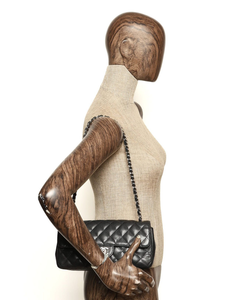 Chanel Caviar East West Flap Bag