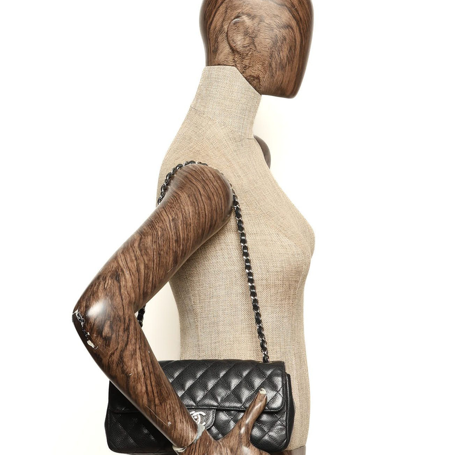 Chanel Caviar East West Flap Bag