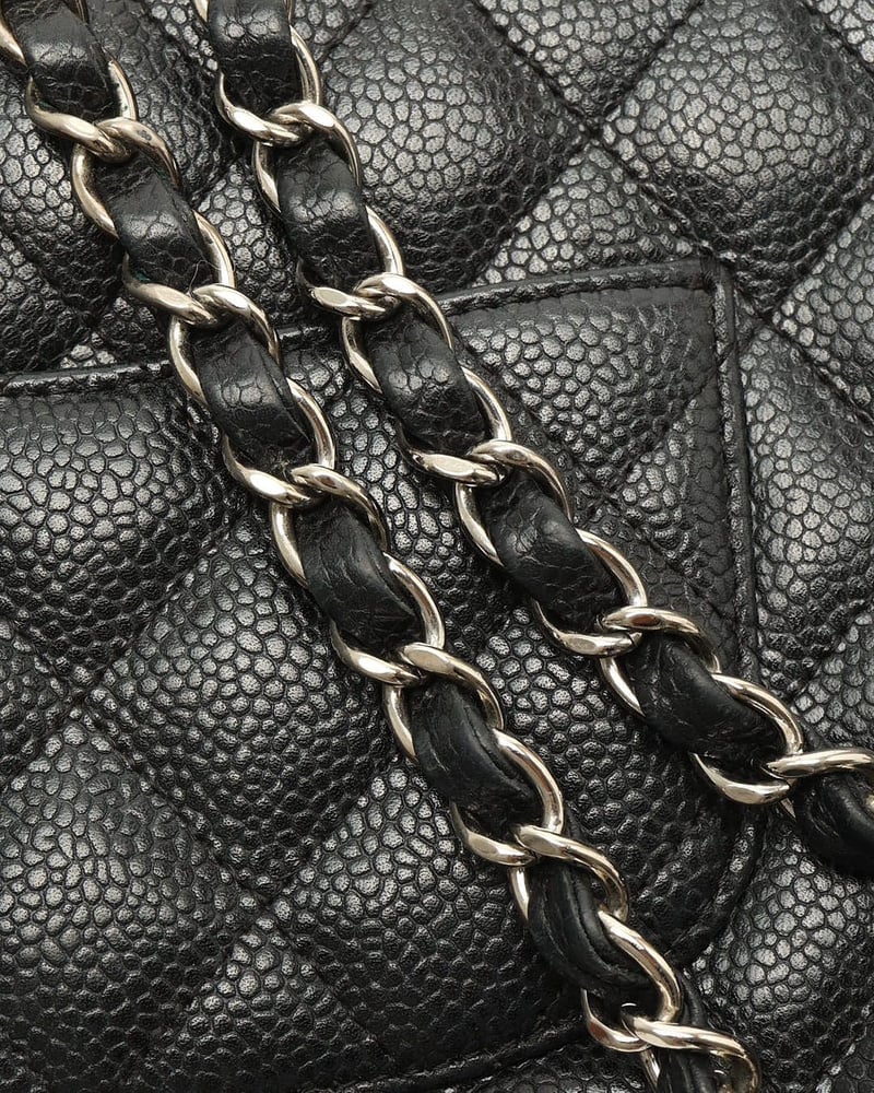 Chanel Caviar East West Flap Bag