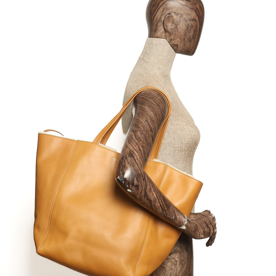 Céline Cabas Phantom Shearling Tote Bag