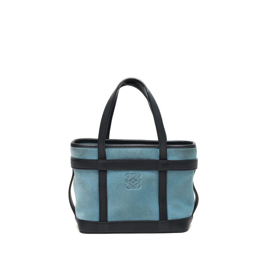 Loewe Small Anagram Suede Tote Bag