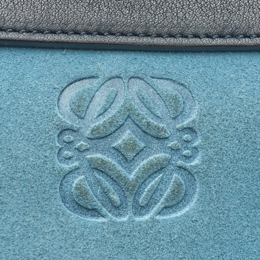 Loewe Small Anagram Suede Tote Bag