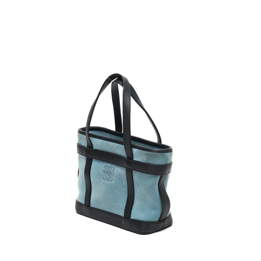 Loewe Small Anagram Suede Tote Bag