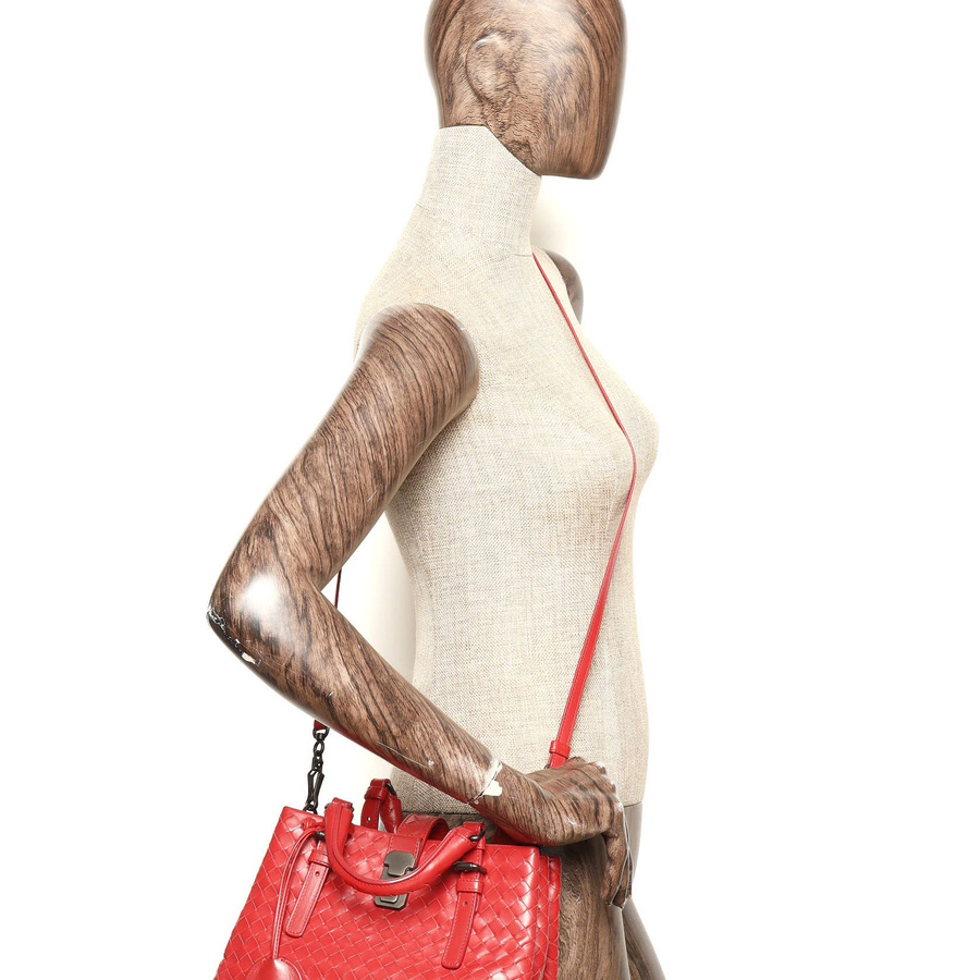 Bottega Veneta Small Intrecciato Roma Bag
