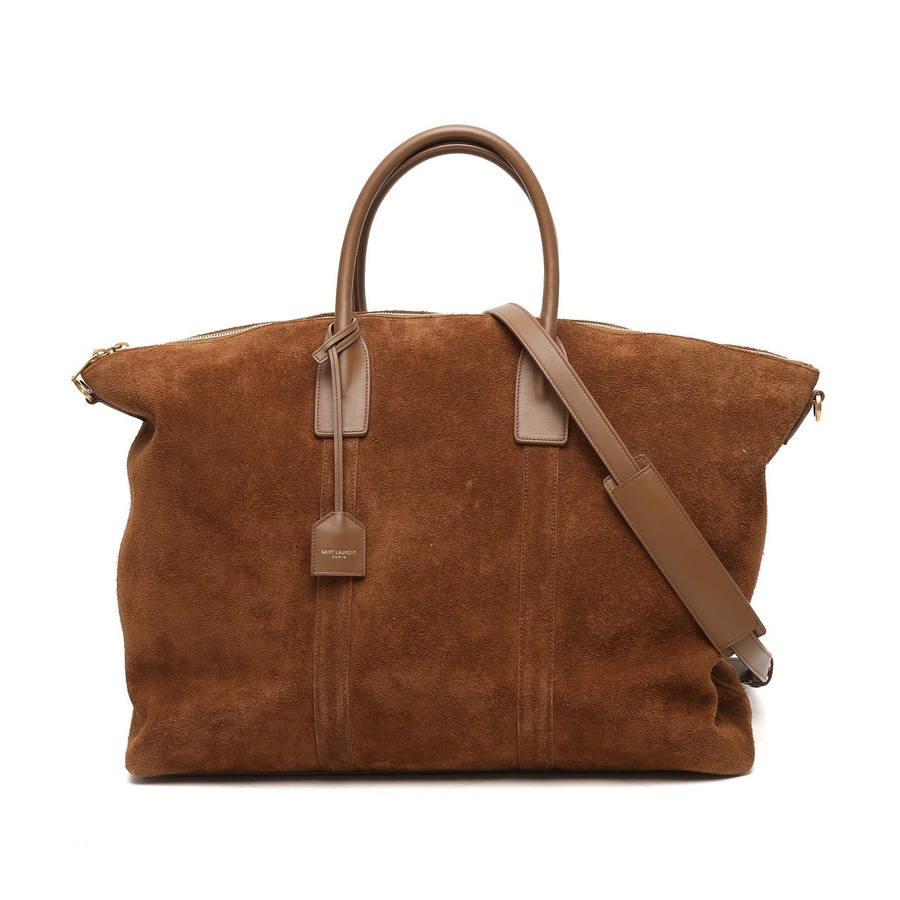 Saint Laurent Suede Bowling Bag